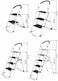 4 Steps Steps Ladder Domestic Light Stepladder Household Combination Multi-function Ladders Indoor Outdoor Home