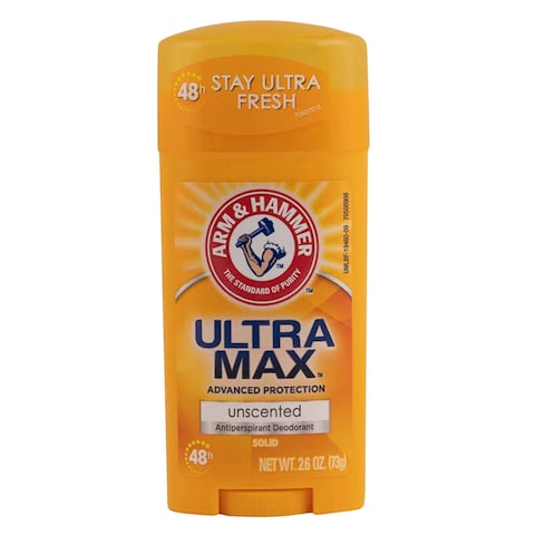 Arm &amp; Hammer Antiperspirant Deodorant Unscented Ultra Max 73g