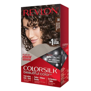 Revlon ColourSilk 3D Keratin Permanent Hair Colour 30 Dark Brown