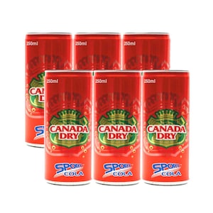 Canada Dry Sport Cola 250mlx6 Pieces