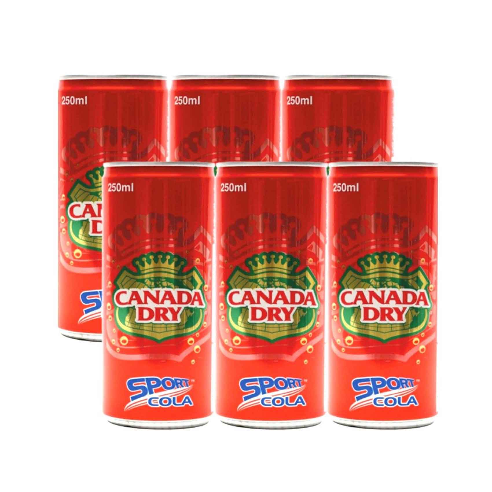 Canada Dry Sport Cola 250mlx6 Pieces