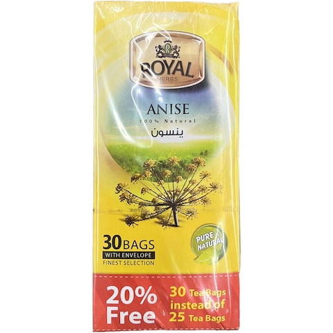 Buy Royal Herbs Anise Tea 25 Tea Bags in Kuwait