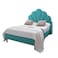 In House Napoli Velvet Bed Frame - Single - 200x100 cm - Turquoise