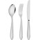 Tramontina Since 1911, Made In Brazil Laguna 16 Pieces Stainless Steel Flatware Set With Table Knife And High Gloss Finish And Detailing On The Handles