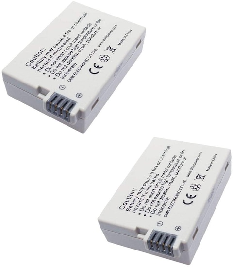 DMK Power LP-E8 Battery 1150mAh for Canon EOS Rebel T2i, T3i, T4i, T5i, EOS 550D, EOS 600D, EOS 650D, EOS 700D DSLR Digital Camera (2Pcs Batteries + 1pc Case)