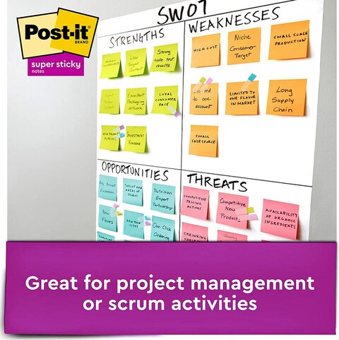 Post-it Super Sticky Notes -14 Pads, 90 Sheets/Pad- Total of 1260 sheets