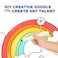 Eazy Kids - DIY Doodle Coloring Kit w/ Set of 6 Sketch Pens - Happy Birthday House