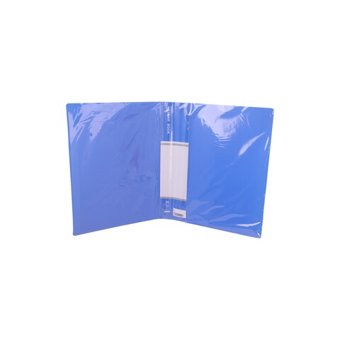 Hi Tekno Clear Display Book - 20 Pockets - Blue