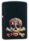 Zippo 49187 Texture Skull Design Black Matte Windproof Lighter