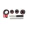 Generic 3-Piece Blow Case Set Black/Red