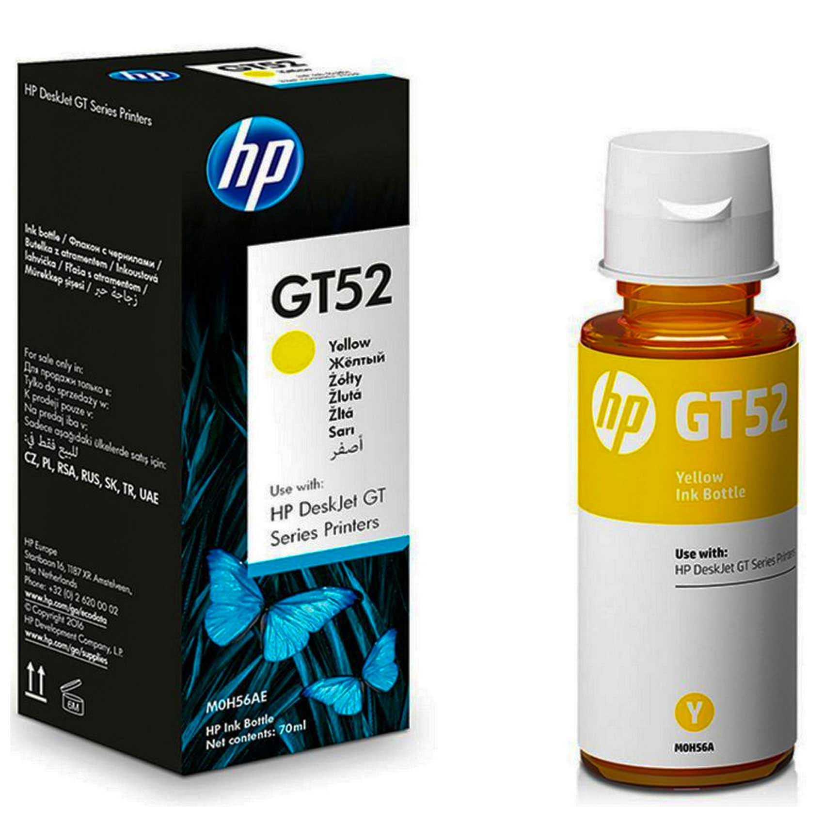 HP Ink Bottle GT 52 Yellow