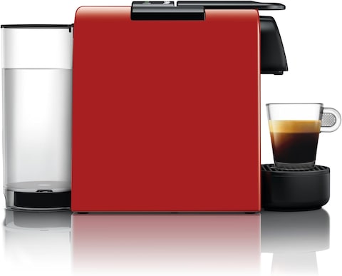 DeLonghi Essenza Mini EN 85.R Nespresso System Pod Coffee Machine, Red/Black