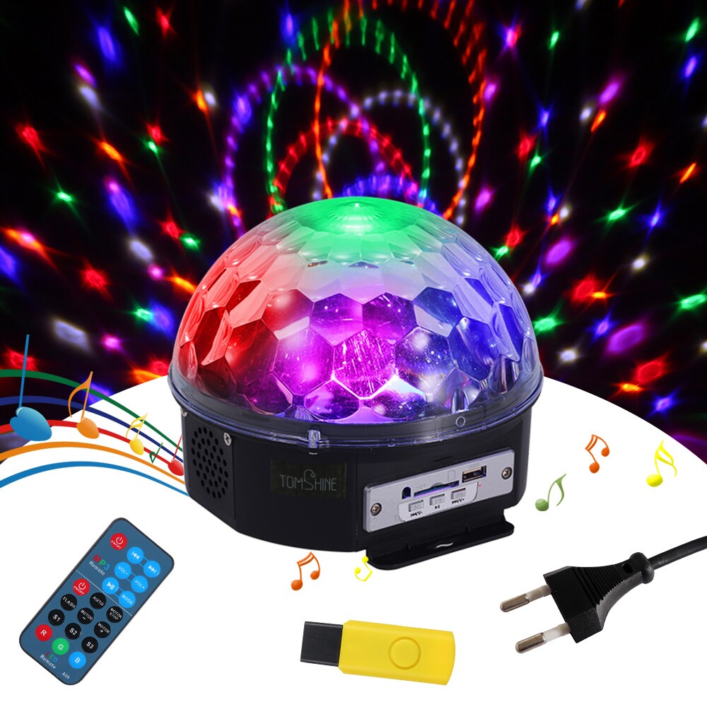 Buy Tomshine-Mini Rotating Magic Ball LED Light Multi Color Changes ...