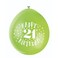 9" Happy 21St Birthday Balloons