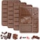 asmiat Silicone Chocolate Molds, Break Apart Chocolate Molds 9 Cavity Chocolate Silicone Molds Break Apart Candy Molds for Cake Decorations Candy Chocolate ( 4 pcs set)