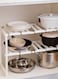 Generic Under Sink Storage Organizer Rack Off White
