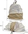 Cat carrier backpack, Breathable cat and small dogs backpack carrier with mat and safety leash, Expandable pet carrier bag for Travel, Hiking, and Outdoor use 48 cm (Beige)