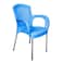 كرسي ميليسيا بلاستيك من الهلال والنجمة الفضية - أزرق