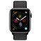 Apple&nbsp;Watch Series-4 GPS 44mm Space Grey Aluminium Case with Black Sport Loop (MU6E2AE/A)
