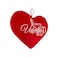 Happy Valentine&lsquo;s Heart Cushion 30cm