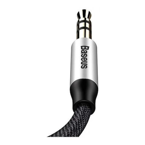 Baseus CAM30-BS1 AUX Cable - 1 Meter - Silver/ Black