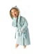 Milk &amp; Moo Sangaloz Velvet Bathrobe Light Blue/Black 64X36cm