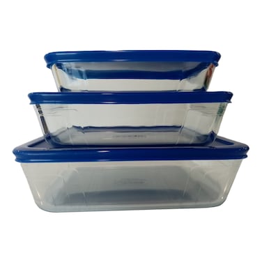Pyrex Cook &amp; Freeze 3-in-1 Food Container Set Assorted