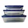 Pyrex Cook &amp; Freeze 3-in-1 Food Container Set Assorted