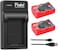 DMK Power LP-E6 LP-E6N 2395mAh 2-Pack Battery &amp; Single Slot USB Battery Charger Compatible with Canon EOS R 60D 70D 80D 5D II 5D III 5D IV 5Ds 6D 6D Mark II 7D 7D Mark II C700 XC10 XC15 Cameras