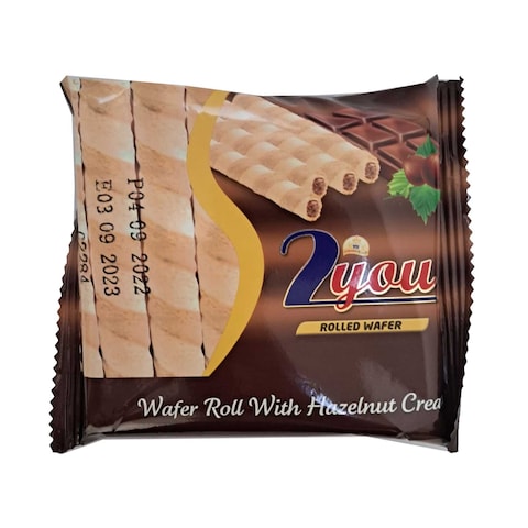 2You Hazelnut Cream Wafer Roll 20gr