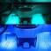 12V RGB LED Strip Light Atmosphere Decoration Lamp Car Interior Light with Remote Control, Black