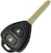 Rubik 2 Buttons Replacement Keyless Entry Remote Key Fob Case Fit for Toyota Hilux Rav4 Corolla Camry Yaris Prado Echo Key Fob Cover Shell
