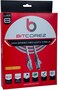 Bitcorez Cat6 UTP Ethernet Patch Cable - 1M - PVC - White
