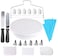 Cake Decorating Supplies,21pcs Cake Decorating Kit with Cake Rotating Turntable, Icing Spatulas,Cake Scrappers, Cake Cutter, Piping Nozzles,Pastry Bag,Piping Tip Couplers