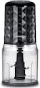 KENWOOD Chopper 400W Electric Food Chopper with 500ml Bowl, Dual Speed, Stainless Steel Quad Blade, Rubber Lid, Ice Crush Function CHP40.000BK Black
