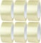 AL ARQAM Clear Packing Tape - 2 Inches x 100 Yards   Strong Heavy Duty Packaging Tape for Sealing Parcel Boxes, Moving Boxes, Houses, Large Postal Bags, Office Supplies (6 Rolls)