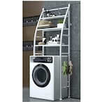 Buy Generic-CK823 3 Tier Bathroom Laundry Washing Machine Shelf Rack White in UAE