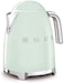 Smeg 50's Retro Style Electric Kettle KLF03PGUK, 3000 W, 1.7L, Pastel Green, Stainless Steel, Glossy Finish