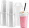 Yesocea [50 Pack] Premium Quality 16Oz Plastic Cups With Leak-Proof Dome Lids - Perfect For Outdoor Events And Parties