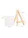 Generic Pack Of 6 Mini Canvas With Wooden Easel Stand Set