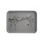 Floral Printed Kitchen Serving Tray With Handle Grey 38x23cm