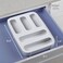 YouCopia StoraBag Plastic Sandwich Bag Organizer for Kitchen Storage, 5-Slot, White, YCA-50401