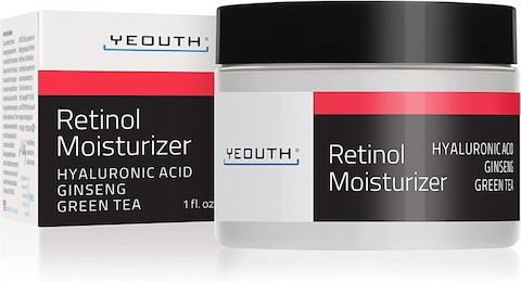 Yeouth Retinol Moisturizer With Hyaluronic Acid, Ginseng, Green Tea, 1Oz