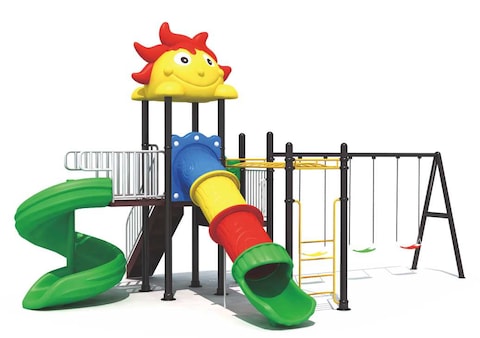Rbwtoys Outdoor Play Toys Slide For Kids And Swing For Kids Playground Toys High Quality For Kids Activities Set Model No. RW-12053 Size 610&times;490&times;330cm