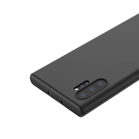 Protective Soft Silicone Case Cover For Samsung Note 10 Plus Black