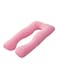 Generic U-Shaped Maternity Pillow Cotton Pink 120X80cm
