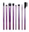 Real Techniques Eyeshadow Brush Set, Makeup With Gel Eyeliner, Flat Eye, And Eyelash Brushes, Purple, 8 Piece