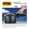 Hawkins Pressure Cooker Futura Hard Anodised 3L Black