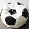 Vital Soccer Bean Bag, Leather Durable Double Stitched Material Sturdy Zippers, Ideal For Teenagers PVC Leather Large Football Bean Bag