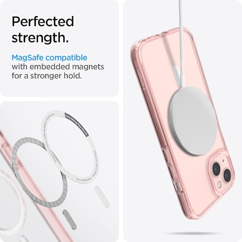 Spigen Ultra Hybrid Mag designed for iPhone 13 case cover compatible with MagSafe - Rose Crystal